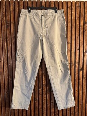Armani chino pants 36” cream with pinstripes